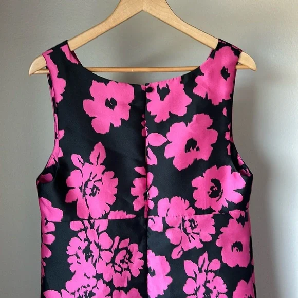 Milly Pink Floral Sleeveless Mini Dress Cocktail Party Wedding size 14 - Picture 8 of 8